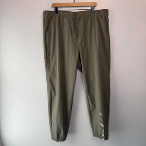 Lake & Trail Men's Woven Outdoor Jogger Pants Olive Green XXL Stretch UPF 30 NWT